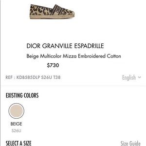Dior shoes